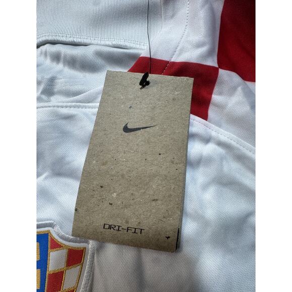 Nike Croatia National Team Soccer Men's Jersey Sz L White And Red Brand New - Picture 7 of 10
